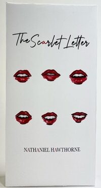 lips printed on book cover