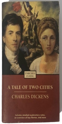Front book cover of a tale of two cities