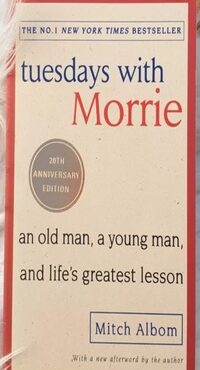 Front book cover for tuesdays with morrie